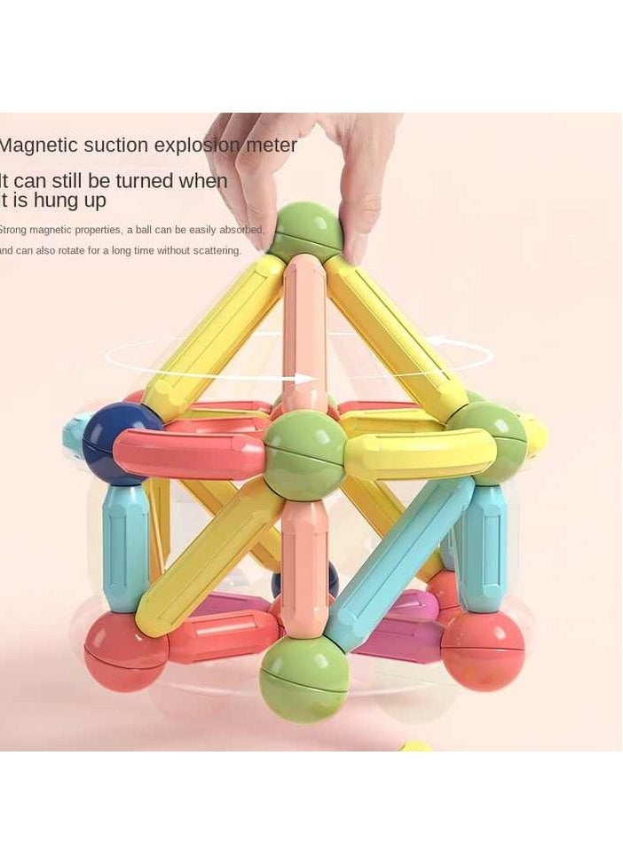 Colorful Magnetic Cubes Set - Assembly and Learning Game for Kids - 42 pieces - Image 4