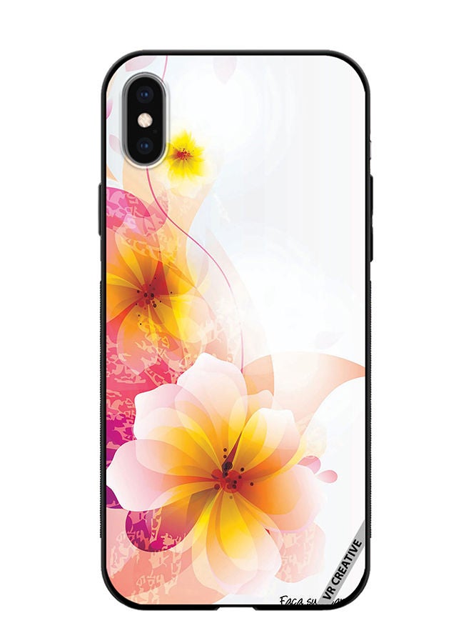 VR CREATIVE Protective Case Cover For Apple iPhone XS Max Flower Design Multicolour - Image 1