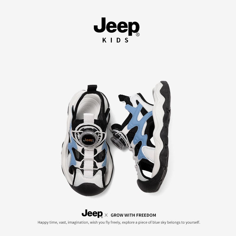 Jeep Kidsren'S Sports Sandals Boys Summer Outer Wear Wading Shoes Girls Baotou Beach Shoes - Image 3