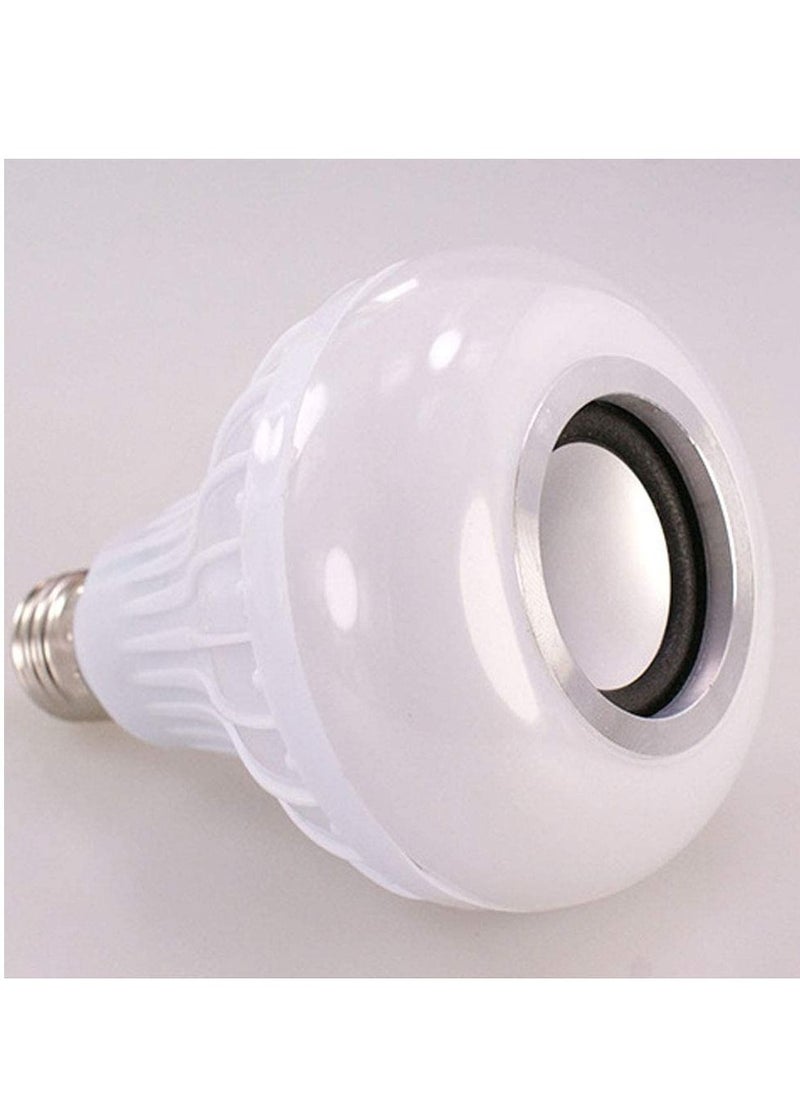 YQbest - LED Light Bulb Bluetooth Music Play Speaker, 12W E27 RGB Changing Lamp Smart Wireless Stereo Audio with Remote Control (Multicolor, 12W) - Image 1