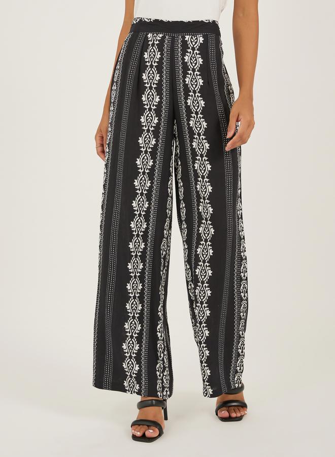 Styli Printed Wide Leg Pants - Image 2