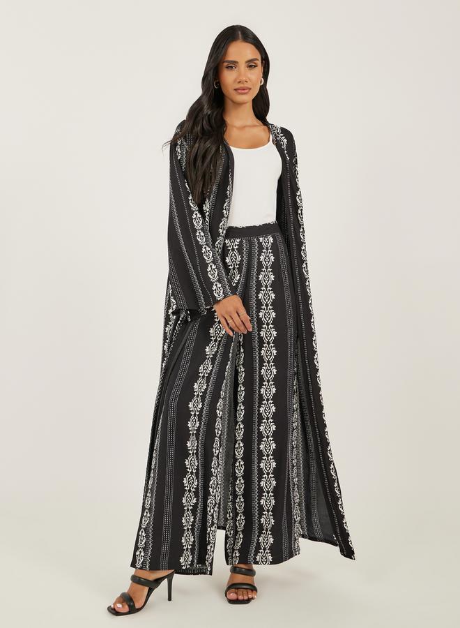 Styli Printed Wide Leg Pants - Image 1