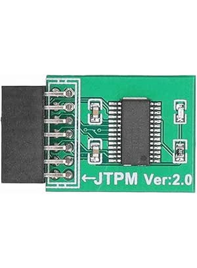 TPM 2.0 Security Module 14 Pin LPC Interface Strong Encryption Board Win11 Compatible Green - Image 1