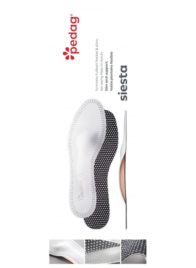 Pedag Pedag Siesta Insoles | Made in Germany | Arch Support for Flat Feet | Flexible Metatarsal Support | Ideal for Boots & High Heels | Active Charcoal Filter | White | US W6/EU 36  - Image 3