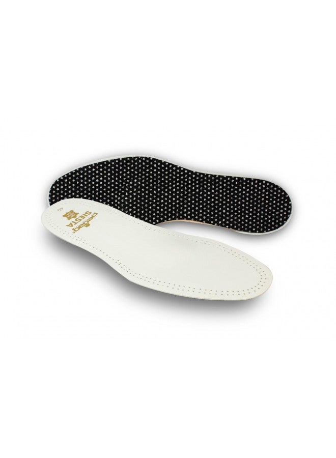 Pedag Pedag Siesta Insoles | Made in Germany | Arch Support for Flat Feet | Flexible Metatarsal Support | Ideal for Boots & High Heels | Active Charcoal Filter | White | US W6/EU 36  - Image 1