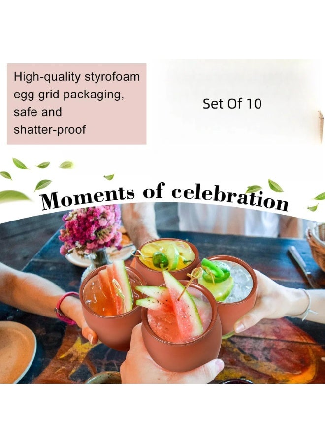 عبوة من 10 أكواب شرب طينية  - Image 2