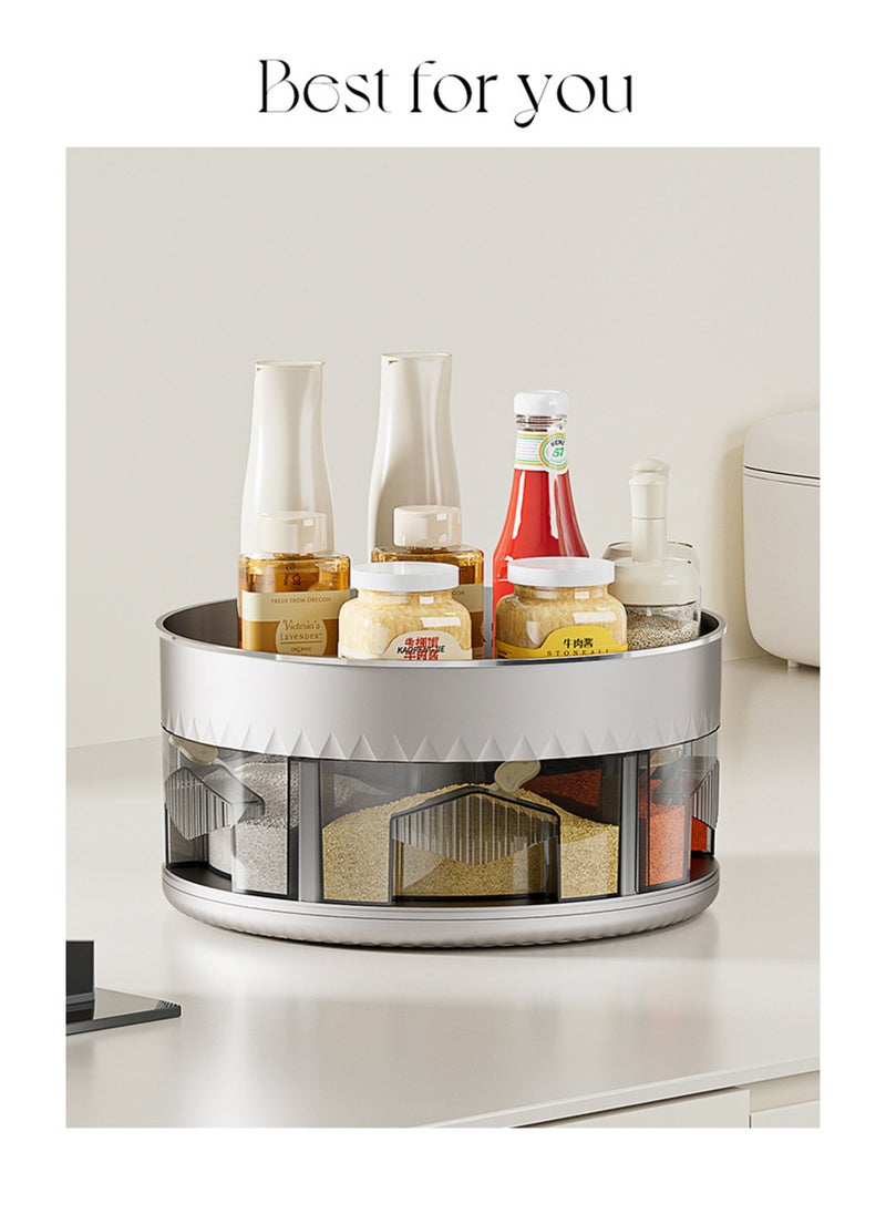 Double-Layer Rotating Spice Rack – 360° Rotating Base for Kitchen Cabinets, Countertops, and Pantries - pzsku/Z4B435725A6AA054F301AZ/45/_/1736215096/9ca3749b-7963-49c4-8fdc-785209099e32