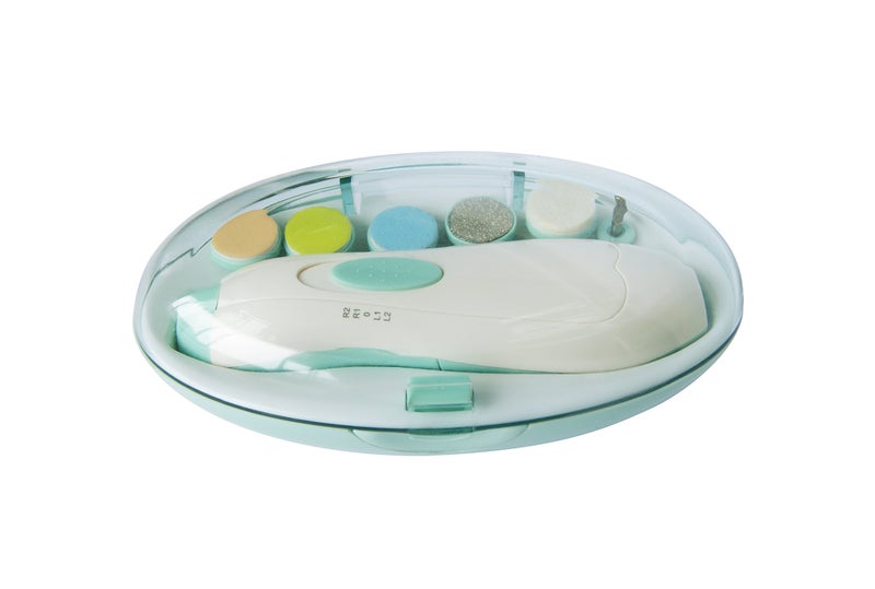 Jaybva مبرد أظافر كهربائي للأطفال - جايبفا مقص أظافر آمن للأطفال حديثي الولادة والأطفال الصغار مع ضوء LED باللونين الأزرق والأخضر - Image 3