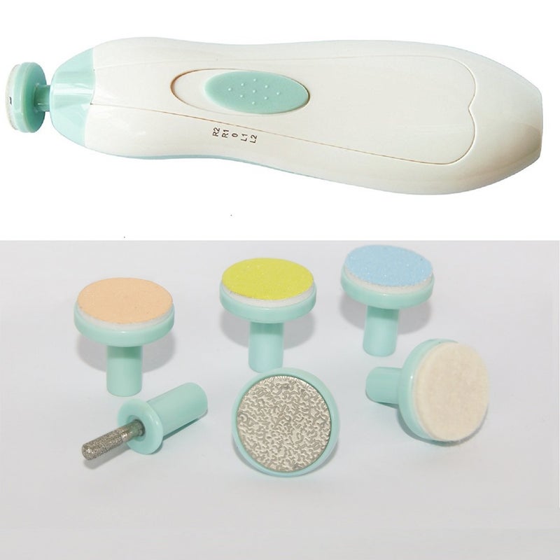 Jaybva مبرد أظافر كهربائي للأطفال - جايبفا مقص أظافر آمن للأطفال حديثي الولادة والأطفال الصغار مع ضوء LED باللونين الأزرق والأخضر - Image 5