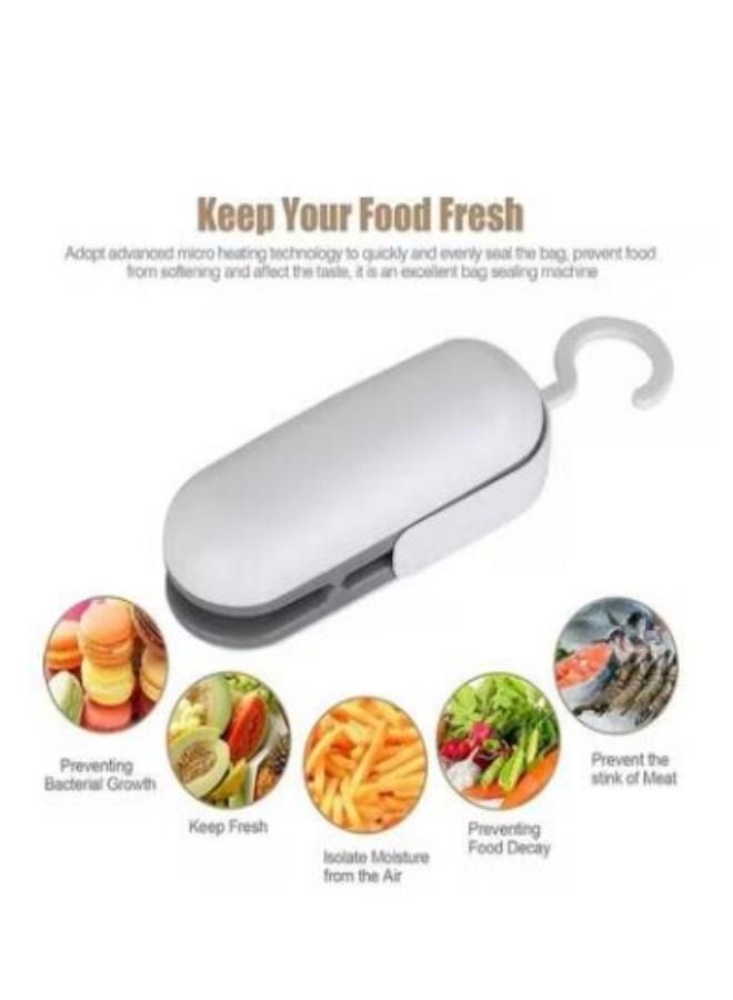 2-In-1 Bag Sealer And Cutter White - Image 4