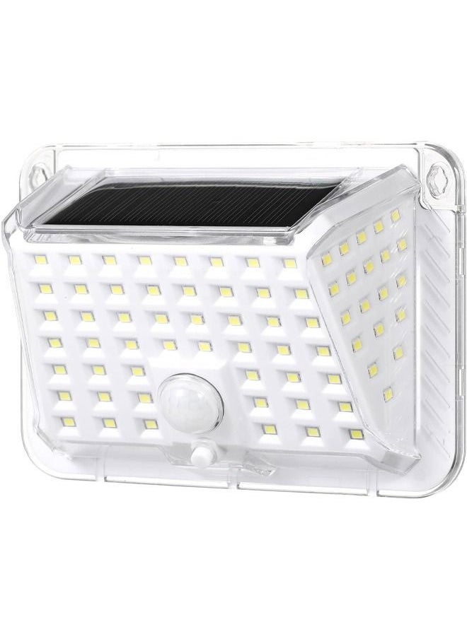BLUE CORAL 4 Pack Solar Powered Energy 90 LEDs Light Outdoor Lamp Wall Street Fence Lights 3 Lighting Modes Sensitive Light Control PIR Motion Inductor Human Motion Detector, Water Resistance Built in  - Image 1
