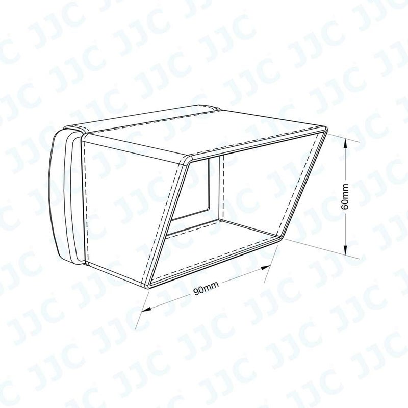 JJC غطاء شاشة LCD مقاس 3.5 بوصة لكاميرات سوني FDR-AX700 AX100 PXW-X70 Z150 Z90V FS7 Z280 HXR-NX100 NX200 NX80 كانون VIXIA HF G20 G30 G40 GX10 XA30 XA20 XF400 XF200 باناسونيك AG-UX180 AG-DVX200 HC-X1000 - Image 2