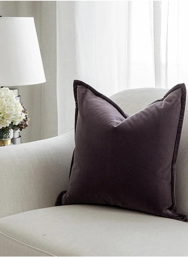 KNOT HOME Cushion Alessandra Mauveine (with filler) Pillow Knot Home Cover Set for Modern Sofa Contemporary Living Room Bedroom and Office Soft Washable