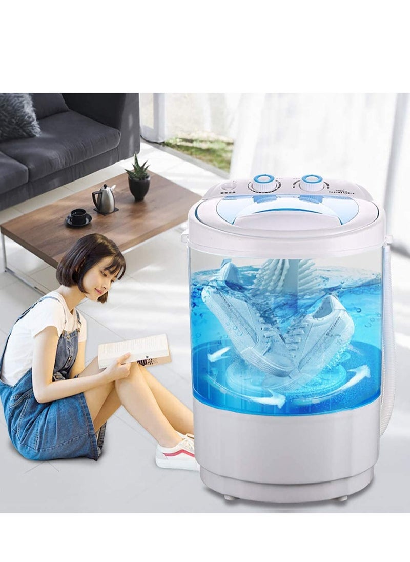 ELTRAZONE Shoe Washing Machine Small Household, Portable Lazy Washing Machine, 360° Cleaning, 10 Minutes Fast Cleaning, Safe Material Does Not Hurt Shoes Blue/White  - Image 2