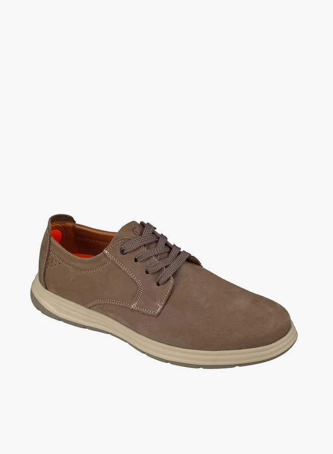 Le Confort Men Lace-Up Leather Ankle Sneakers