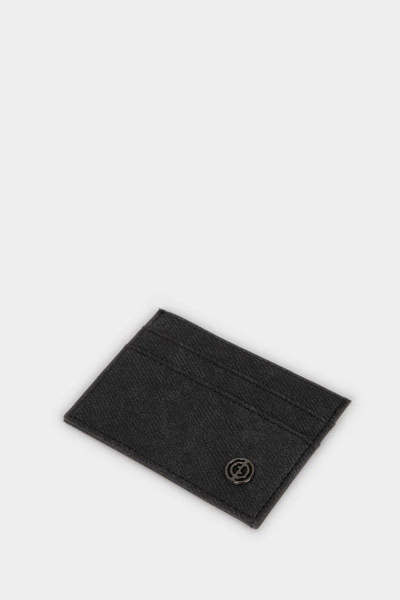 ديفاكتو Man Faux Leather Business Card Wallet