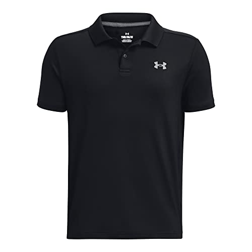 Under Armour Boys Performance Polo, (001) Black / / Pitch Gray, X-Small - Image 1