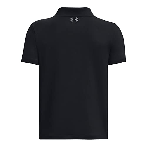 Under Armour Boys Performance Polo, (001) Black / / Pitch Gray, X-Small - Image 2