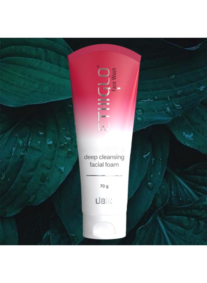 إيثيجلو غسول الوجه الرغوي إيثيغلو للتنظيف العميق لبشرة صحية وناعمة وملساء | يزيل الأوساخ والشوائب والزيوت الزائدة | مناسب لجميع أنواع البشرة | عبوة واحدة (70 مل) - Image 3