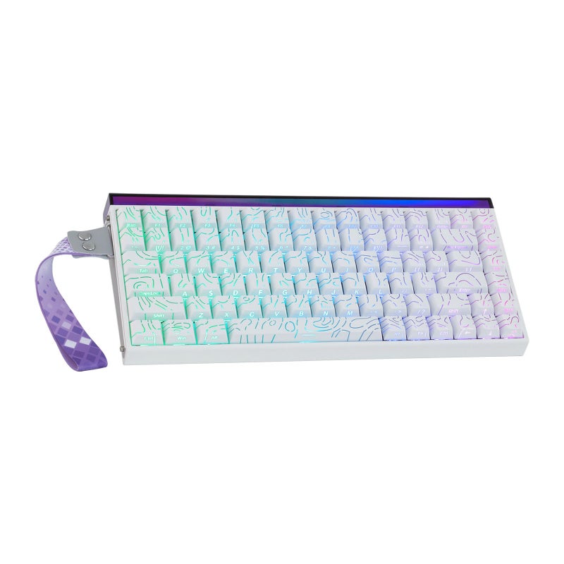 MechLands Aula Hero84 HE Wired Magnetic Gaming Keyboard Rapid Hall Effect Keyboard with 001mm Adjustable Actuation 8kHz Polling 5Layer Sound Dampening RGB Lightbox Backlit White - Image 2
