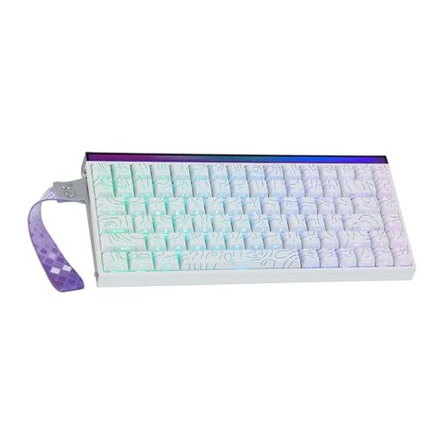 MechLands Aula Hero84 HE Wired Magnetic Gaming Keyboard Rapid Hall Effect Keyboard with 001mm Adjustable Actuation 8kHz Polling 5Layer Sound Dampening RGB Lightbox Backlit White - Image 1