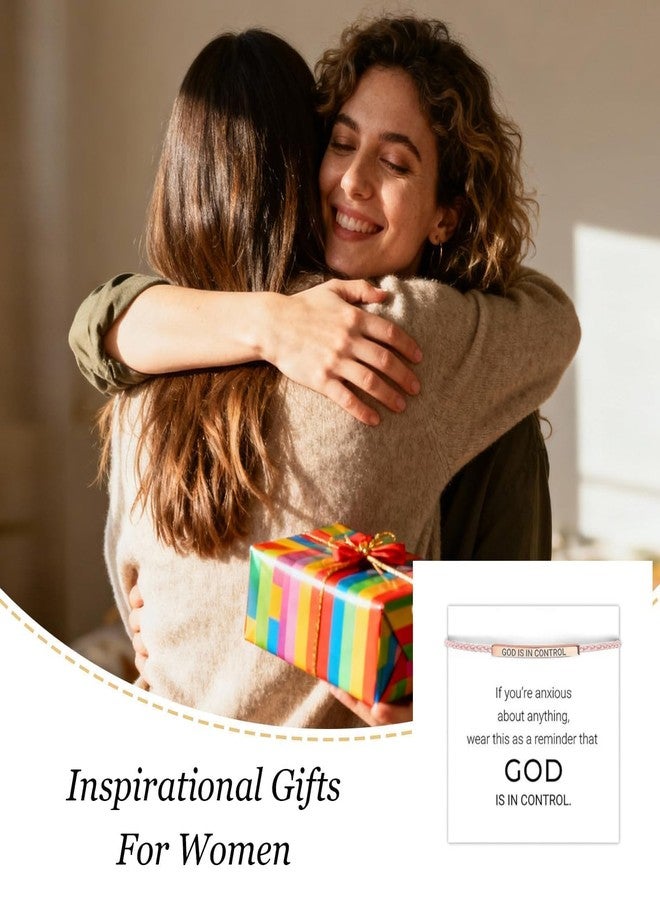 72ore God Is In Control Bracelet Jesus Bracelets Christian Faith Jewelry Inspirational Religious Gift for Women Men Encouragement Scripture Bracelets - Image 4