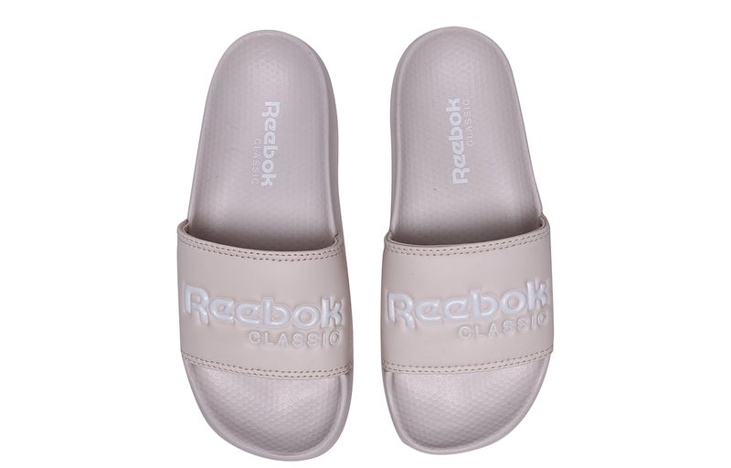 Reebok Classic Slide Soft Sole Cozy Flat Heel Sports Slippers Pink Red - Image 3