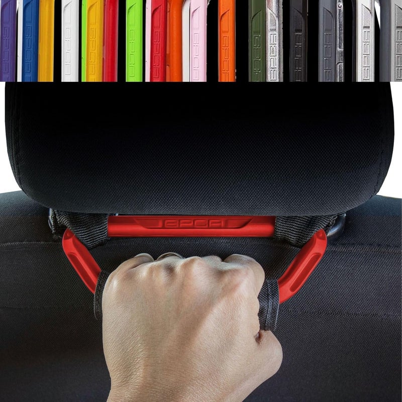 GPCA GP BackGrip Pro Headrest Handle for Cars, Jeeps, Trucks, and More, Back Seat Grab Handles and Hand Grips, Patented Jeep Accessories and Car Accessories Easy to Install (2-Pack, Fire-Cracker Red) - Image 1