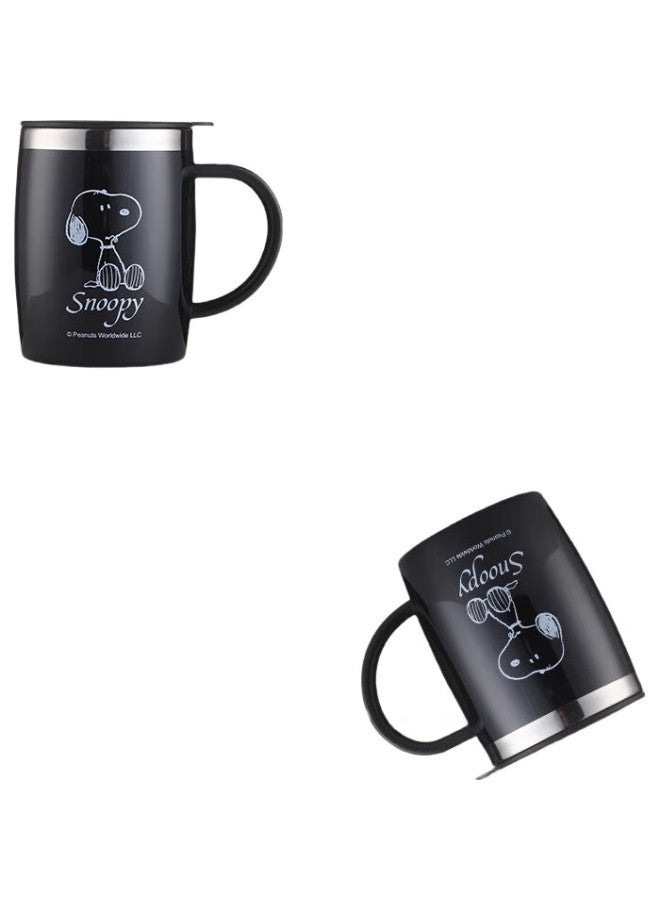 Snoopy Insulated Mug, Stainless Steel Thermal Water Cup, For Men And Women, Couples, Office, Coffee, Large Capacity Drinking Cup For Students - Image 3