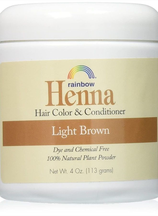 RAINBOW RESEARCH HENNA,PERSIAN LIGHT BROWN, 4 OZ Pack of 2 - Image 1