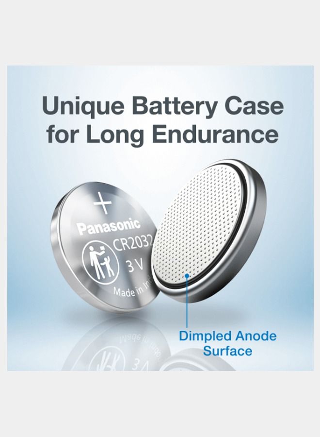 Panasonic 5-Piece Coin Battery Set Silver CR1632 - Image 3