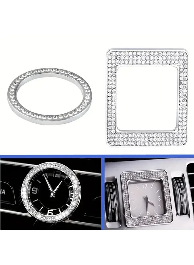 Round Diamond Dashboard Clock for Mercedes C E S CLS GLC - Image 1