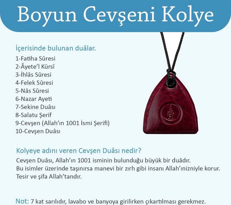 ايهفان اونلاين Neck Cevşeni - Claret Red Color