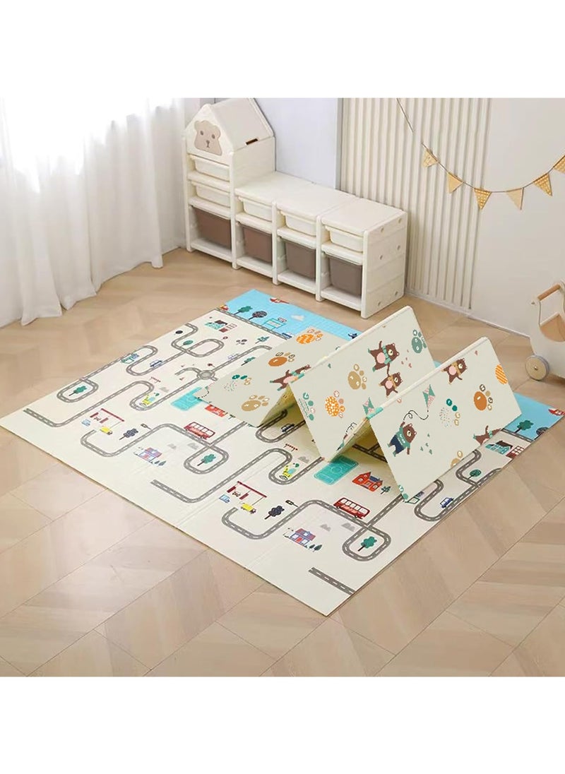 HOCC - Large Baby Playpen with Play Mat – 150×180cm Playpen for Babies and Toddlers with Baby Play Mat, Balls & 4 Handles – Baby Mats for Floor Play, Baby Bed & Fun Baby Toy Playard - Image 1