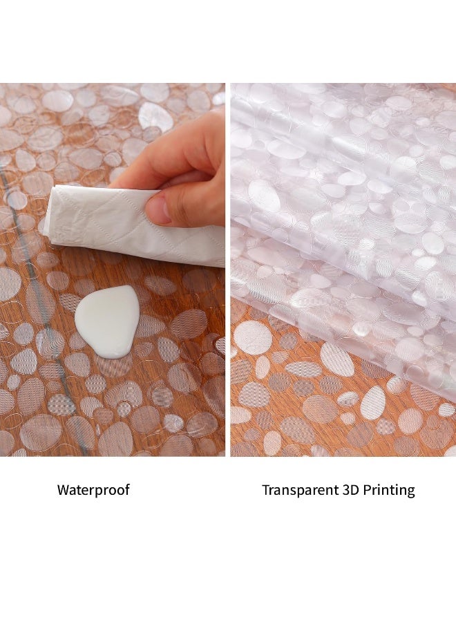 MatLeya Plastic Splat Mat for Baby, Easy Cleaning Vinyl Floor Mat for Eating Messes, Waterproof High Chair Floor Protector Feeding Cover by MatLeya - Image 3