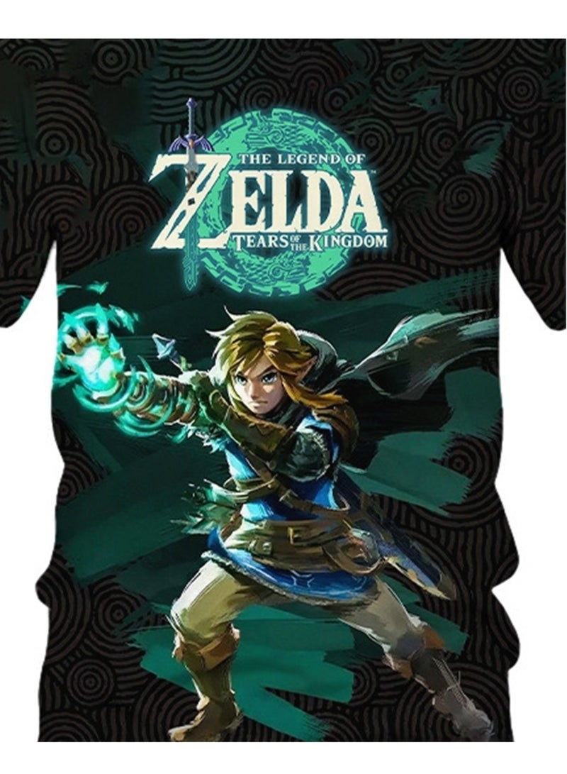Game Zelda Breath of the Wild 3D digital printing personalized breathable children's T-shirt  - Image 2
