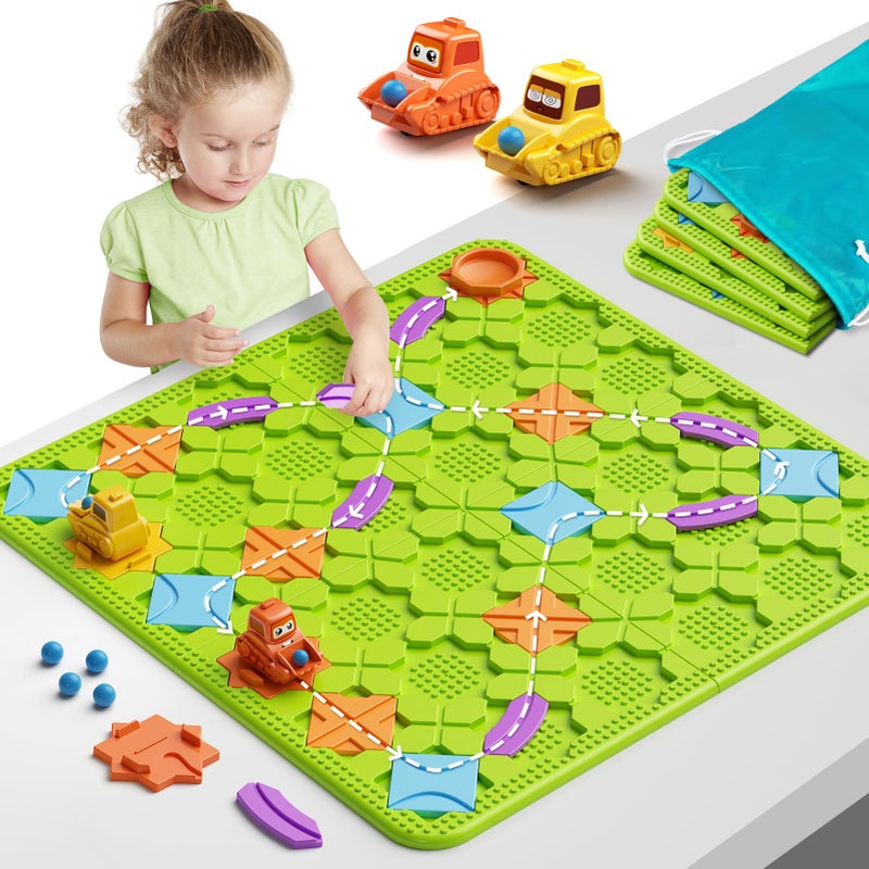 STEM MATCH Brain Stem Activity Logic Kits Board Teaser Games  Puzzles Toys with 200 Challenges 4 Difficulty Levels for Kids Ages 310 Educational Learning Maze Games for Toddlers - Image 3