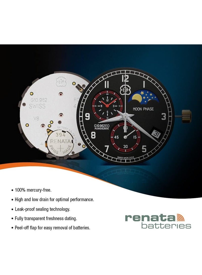 Renata Pack of 1 Silver Oxide 1.55V Watch Battery 377 SR626SW- Swiss Made Zero Mercury Button Cells - Image 5