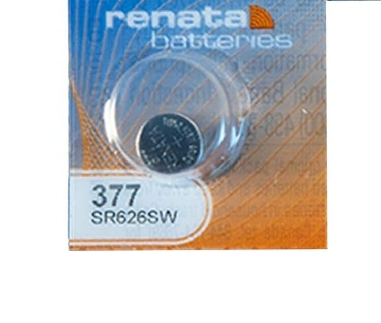 Renata Pack of 1 Silver Oxide 1.55V Watch Battery 377 SR626SW- Swiss Made Zero Mercury Button Cells - Image 2