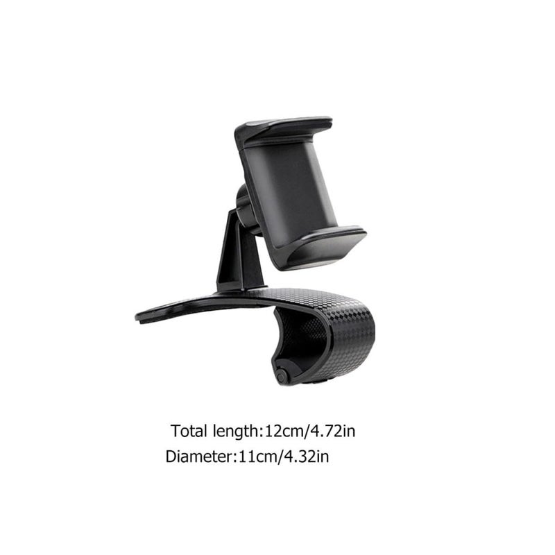 Universal Car Phone Mount Holder Black Dashboard Clip Cradle For Driving Navigation - Image 5