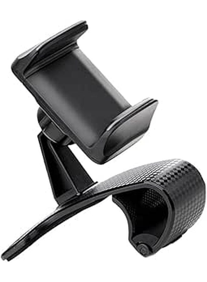 Universal Car Phone Mount Holder Black Dashboard Clip Cradle For Driving Navigation - Image 1