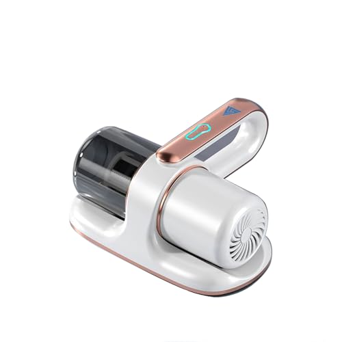 PRISMPICKS Wireless Vacuum Cleaner for Bed, Mattress, Sofa, Soft Toys, Carpets | Rechargeable-USB Type-C, 13Kpa Strong Suction, Low Noise, High Frequency, UV Light, Mite Removal, 600 watt (White) - Image 1
