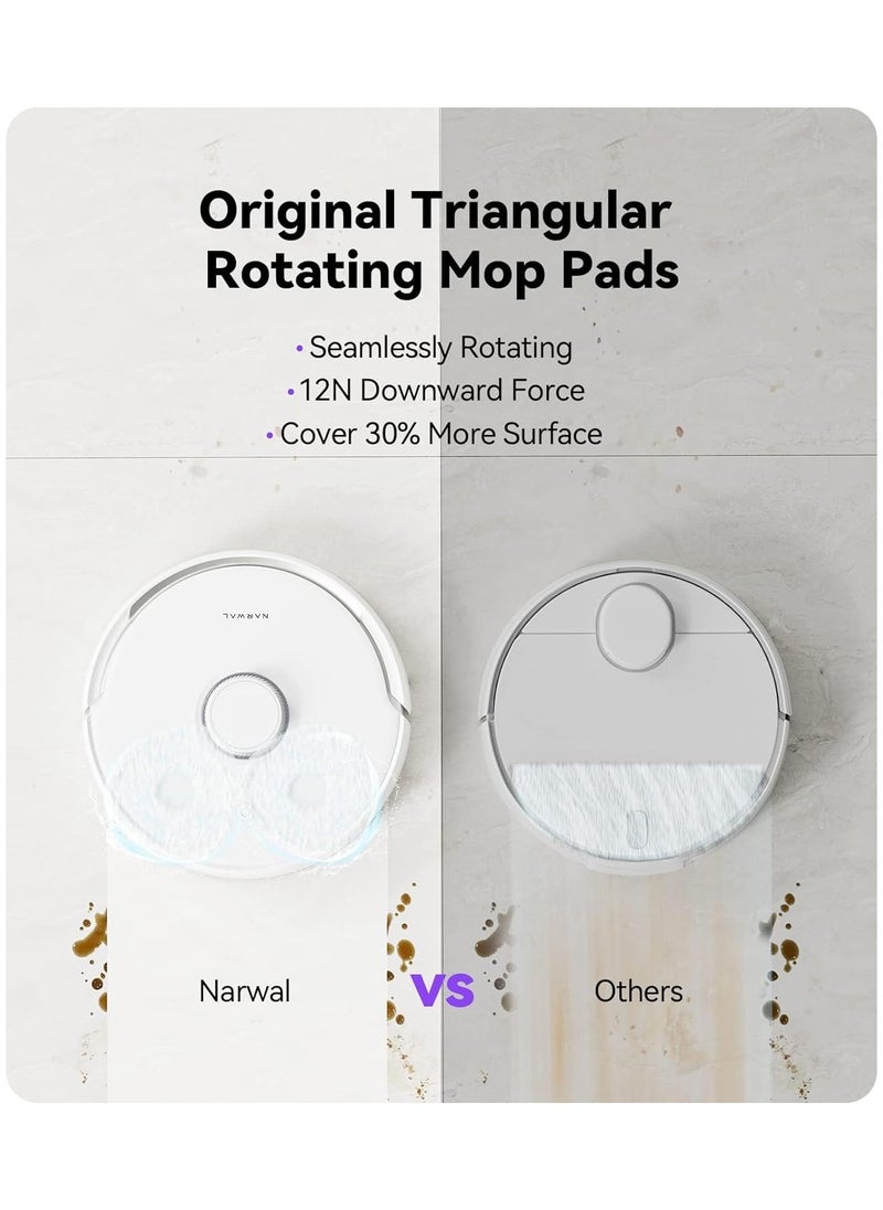 NARWAL - Narwal Freo Robotic Vacuum Cleaner Versatile Self Mop Clean with Dirt Sense and Auto Washing,White - Image 1