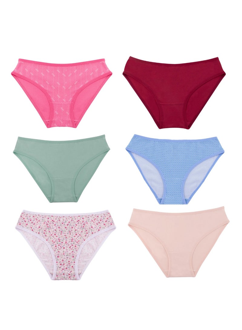 ميلك بيكيني حريمي عرض 6 قطع الوان سادة و مشجر - Image 1