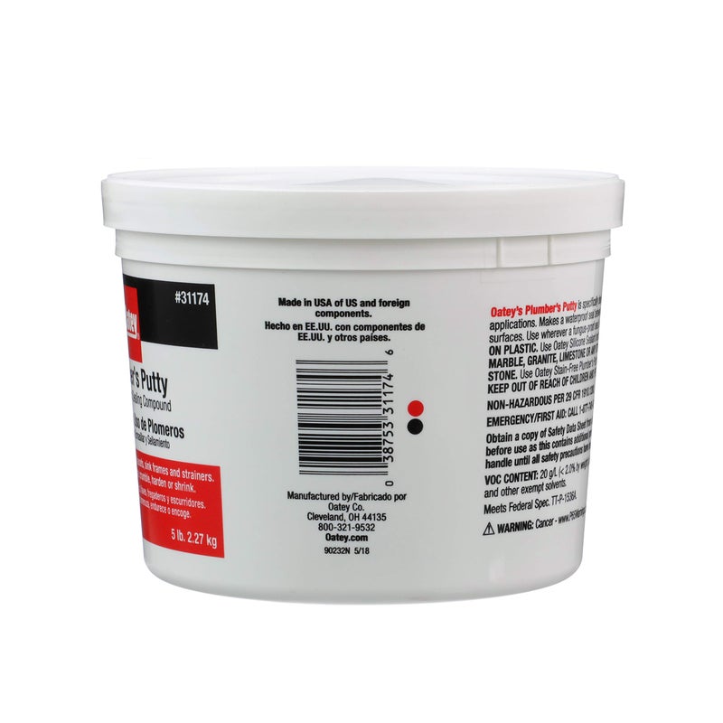 Oatey 31174 Plumber's Putty, Small, White - Image 4