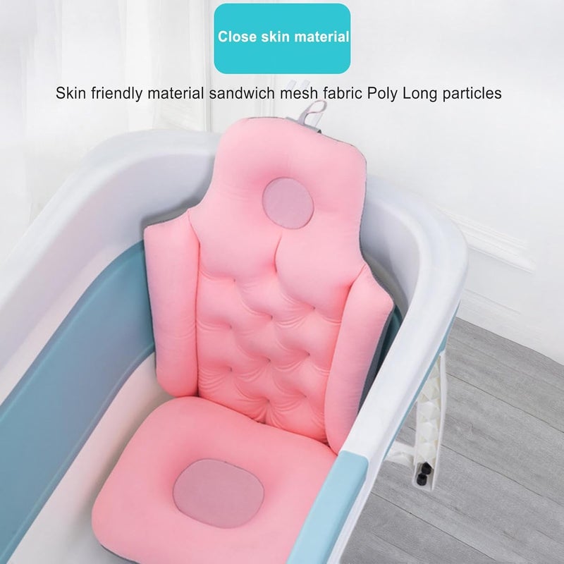 windforgecraft Bathtub Pillow Full Body,Bathtub Accessories for Relaxing | Non-Slip Extra Support Bathtub Pillow Cushion Headrest Relaxation, Bath Cushion Lumber Accessories for Shower - Image 2
