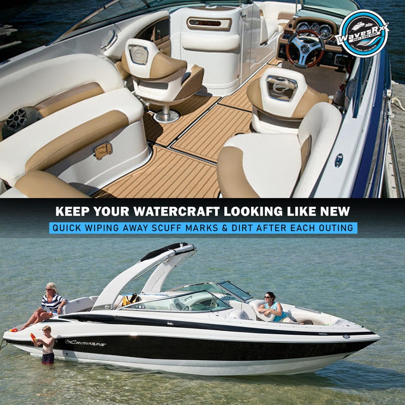 WavesRx PWC & Boat Erasers - Boat Cleaner Pads & Polishing Sponges for Grime & Scuffs - Marine Eraser for Scuffs,Dirt, Salt & Grime - Cleaning Supplies for Jet Ski Boat Accessories Marine Cleaning Kit - Image 2