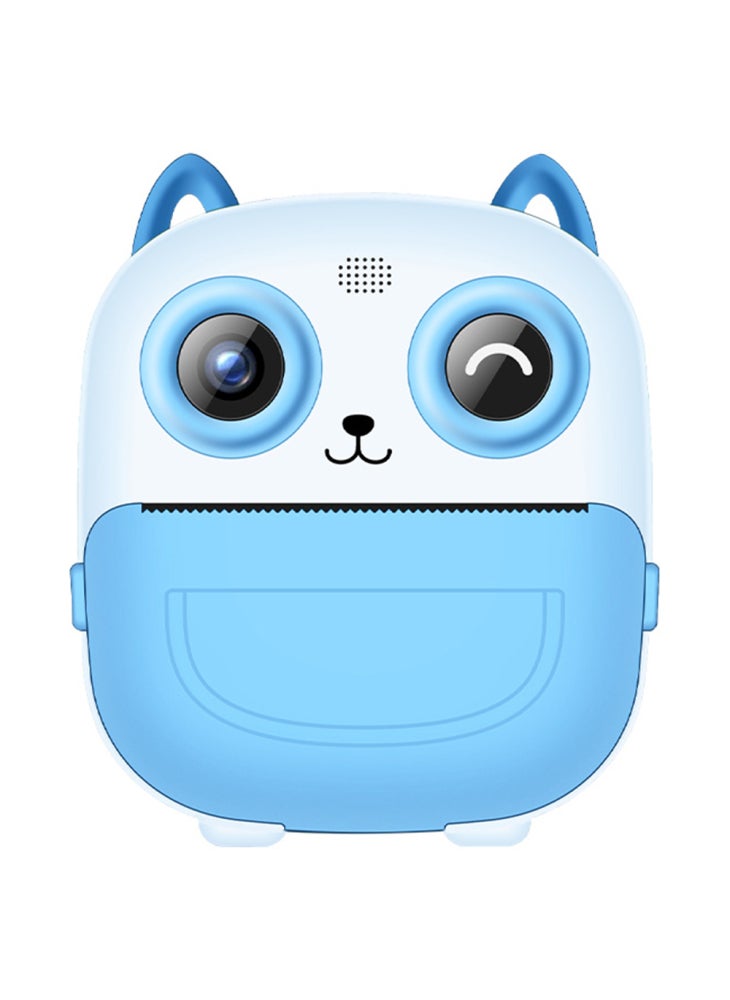 Generic S5 2.4-Inch HD Dual Lens Cartoon Kids Instant Print Camera Built-In Games MP3 Player Video Recorder - Blue - Image 1