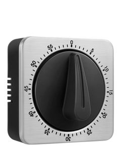 Timer Kitchen Timer 60 Minute Timing with 80dB Alarm Sound Magnetic Countdown Timer Home Baking Cooking Steaming Manual Timer Stainless Steel Face Mechanical Timer (New Timer)
