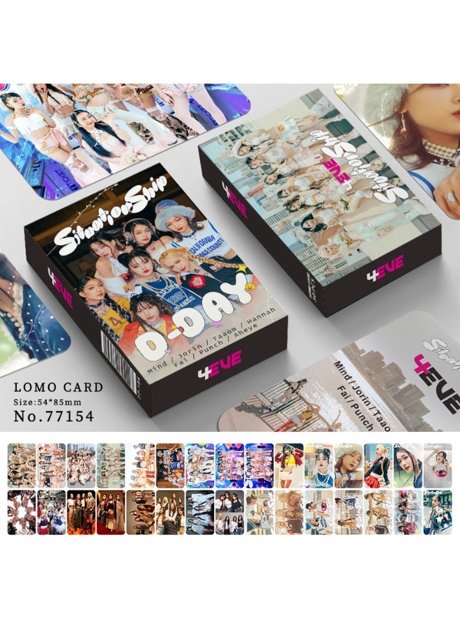 NIBEMINENT 30 Pcs Tpop 4EVE Lomo Cards Card For Fans Collection Gifts - Image 1